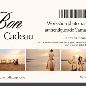 Bon cadeau workshop photo portraits authentiques de Camargue